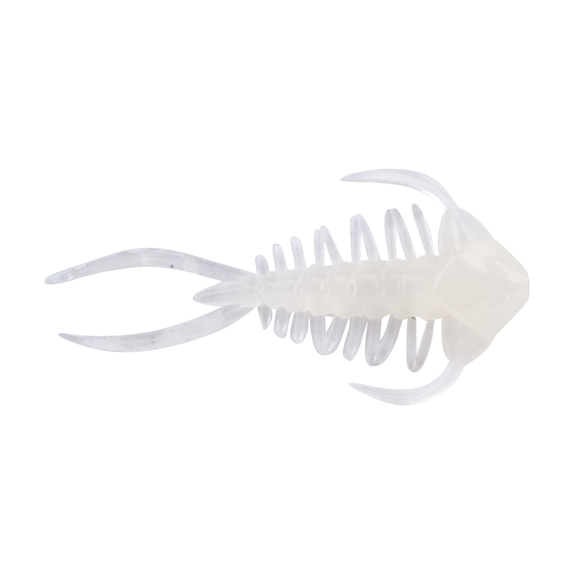 Berkley PowerBait® Trilobite, 1.5 in, Creatures, Glow White (6 Count)