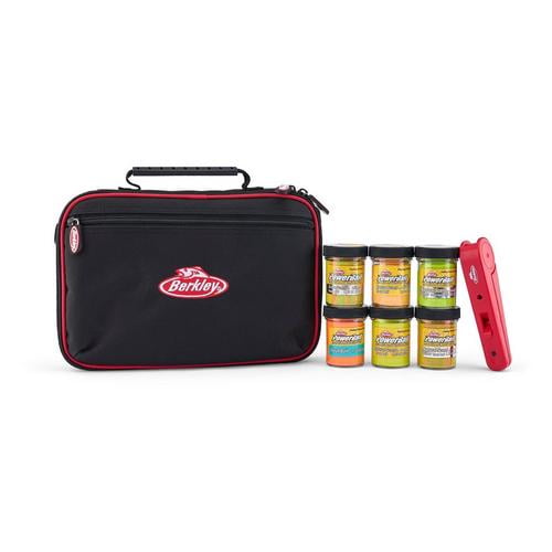 berkley tackle bag with 4 jars of power bait Berkley PowerBait Trout Dough Molding Premium Kit
