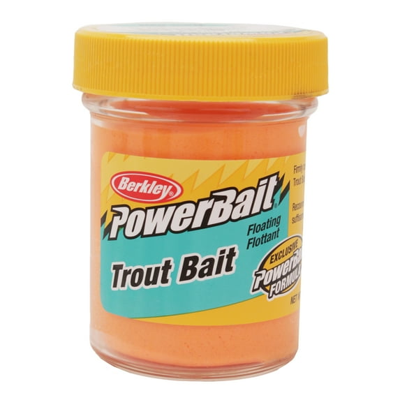 Berkley PowerBait Trout Fishing Dough Bait, Orange
