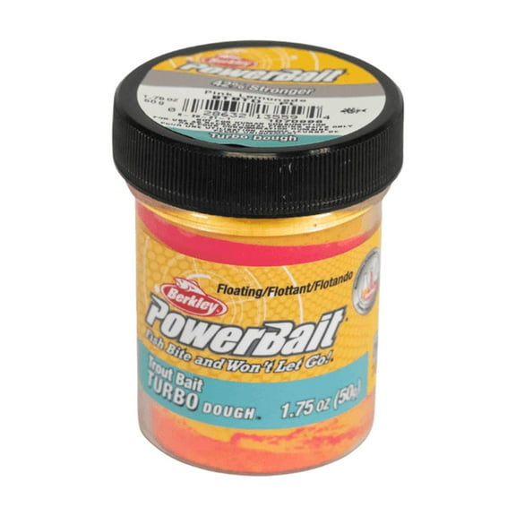 Berkley PowerBait Turbo Dough Trout Bait, Pink Lemonade, Fishing Dough Bait