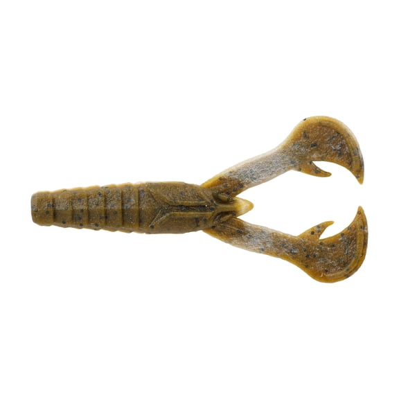 Berkley PowerBait® MaxScent Crud Craw, 4 in, Green Pumpkin Pearl White