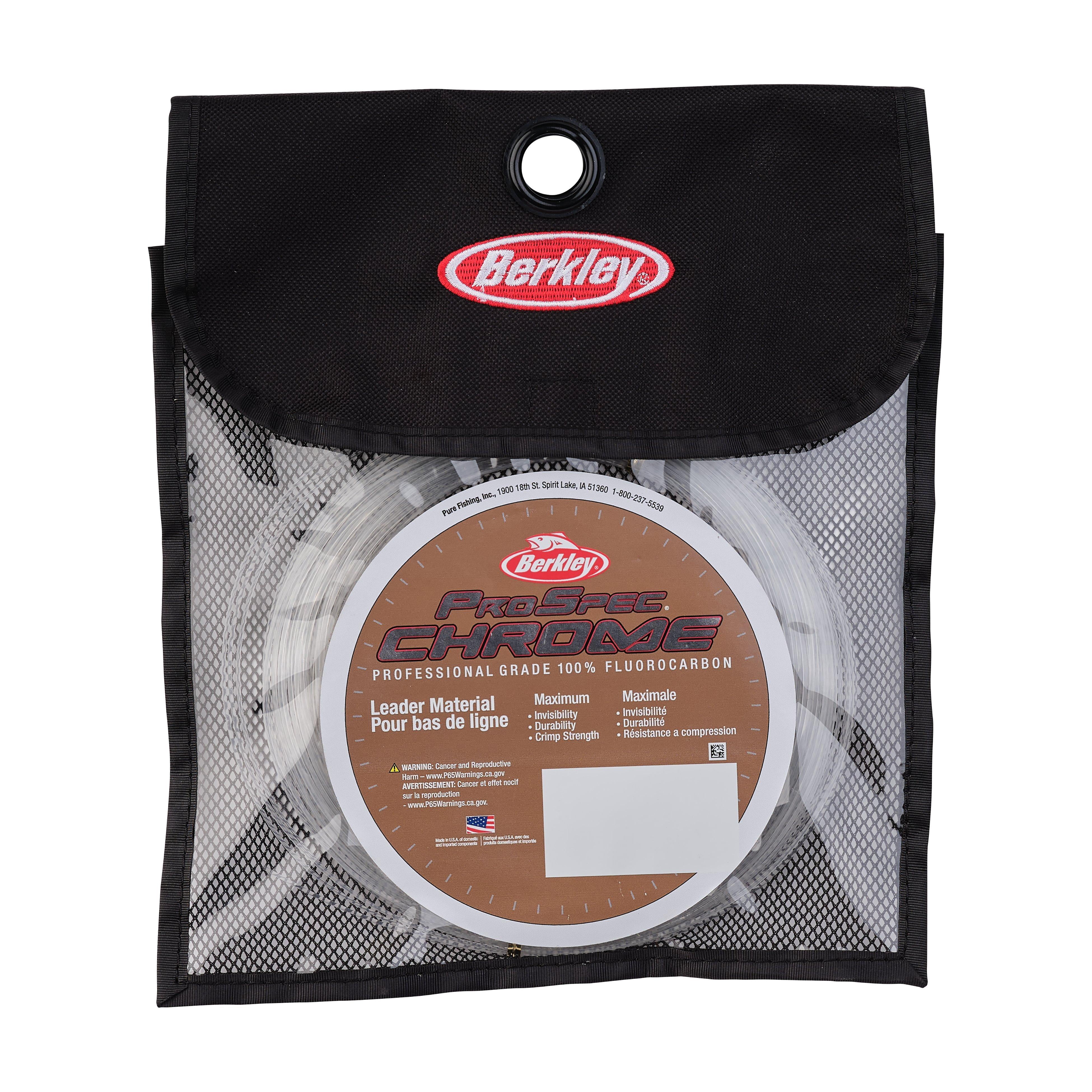 Berkley ProSpec® Chrome 100% Fluoro Leader Fishing Line, Clear, 100 lb Test Strength, 33 yd
