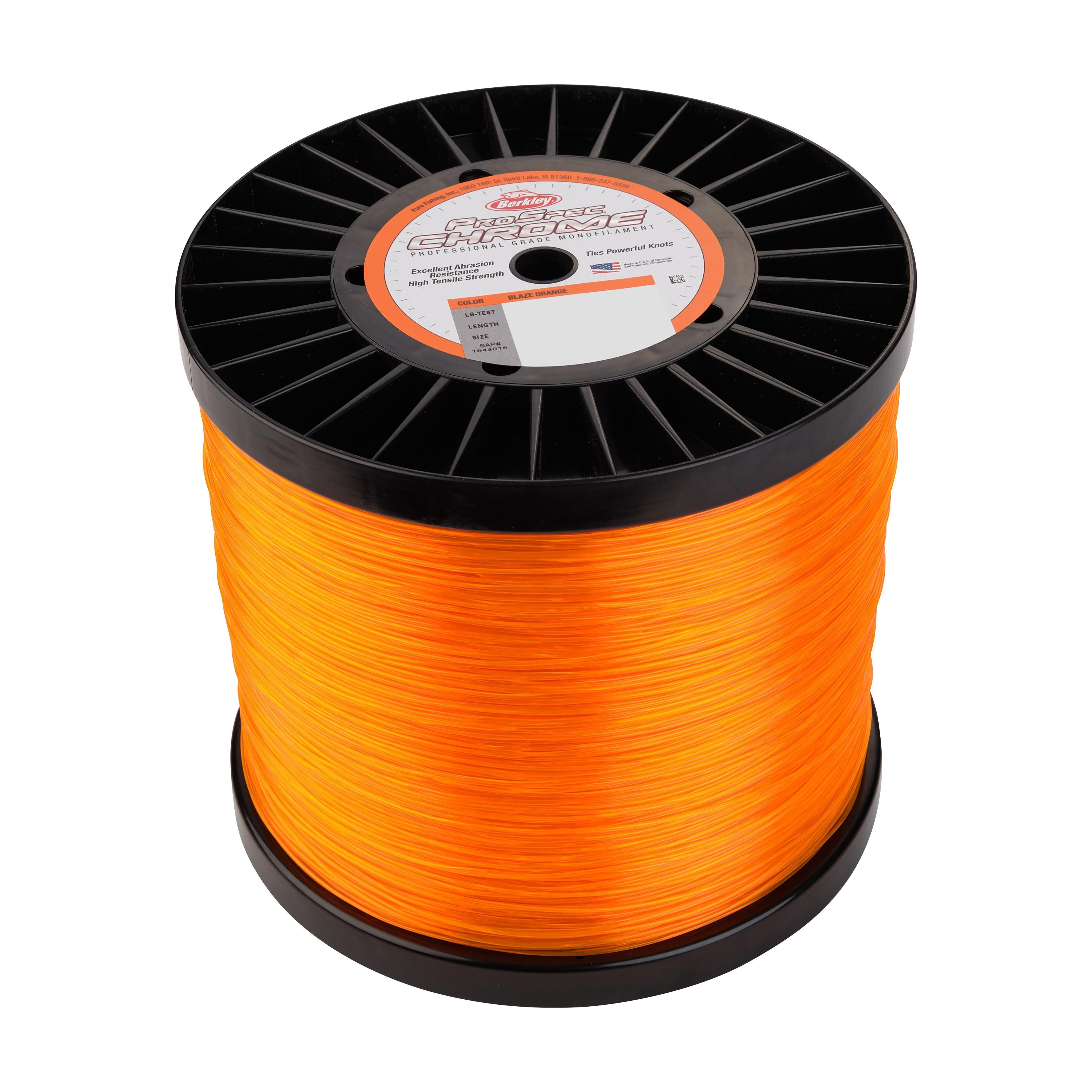 Berkley ProSpec® Chrome Monofilament Fishing Line, Blaze Orange, 130 lb Test Strength, 2000 yd
