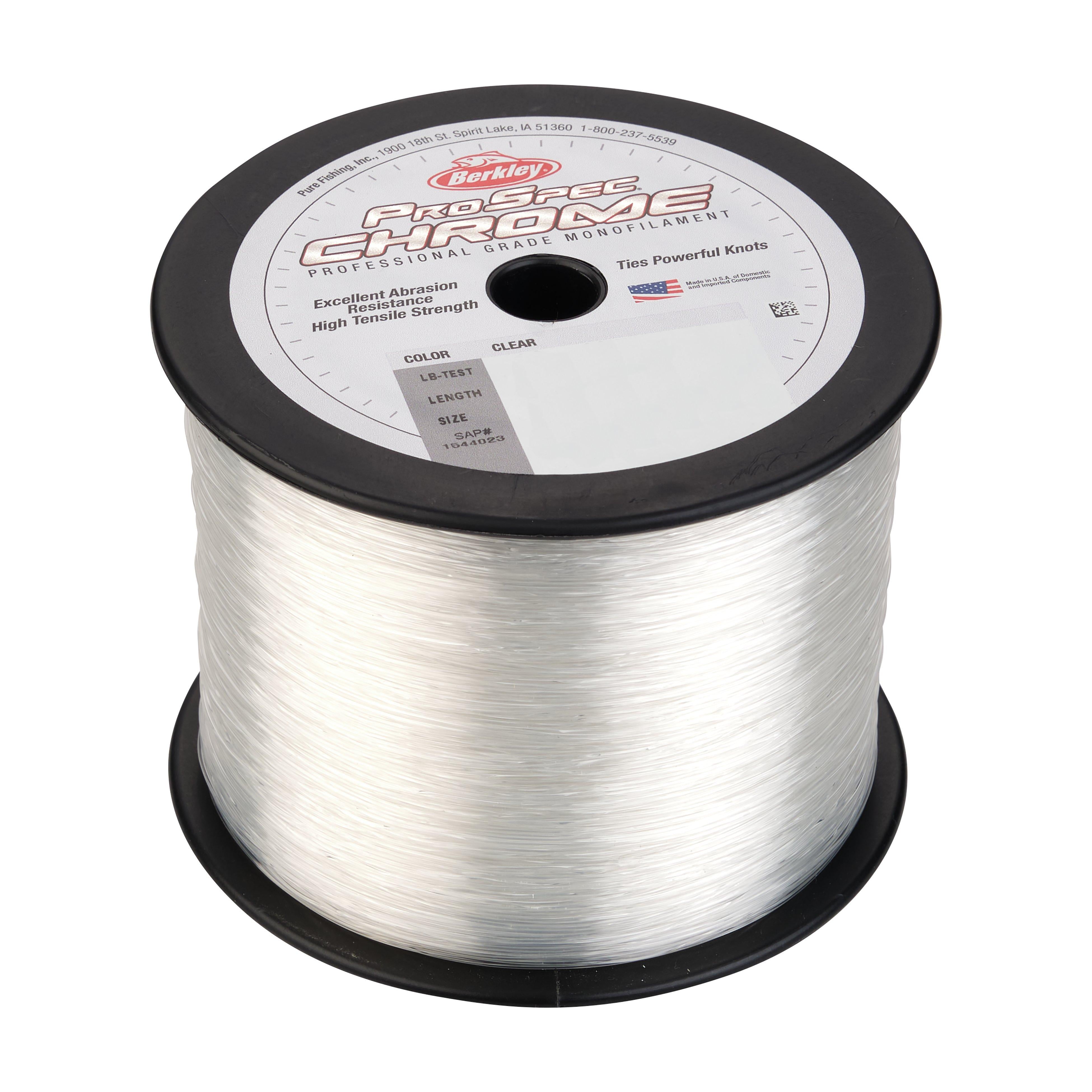 Berkley ProSpec® Chrome Monofilament Fishing Line, Clear, 20 lb Test Strength, 1000 yd