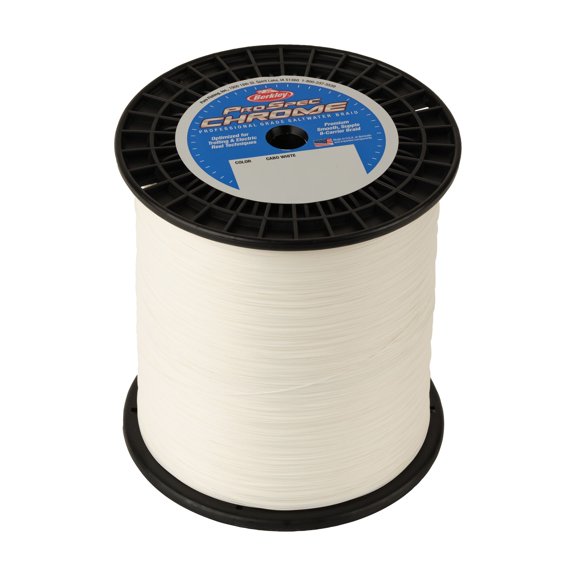 Berkley ProSpec Chrome Premium Braided Fishing Line, 130lb, 3000 yd, Cabo White, 1 Ct