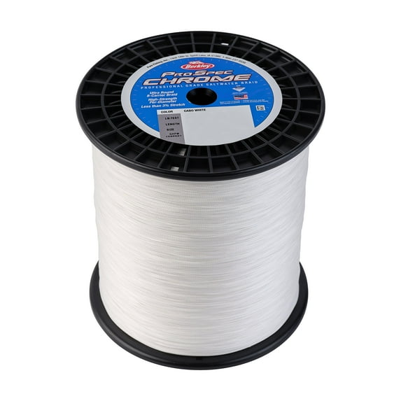 Berkley ProSpec® Chrome Premium Saltwater Braid, Cabo White, 130lb | 58.9kg