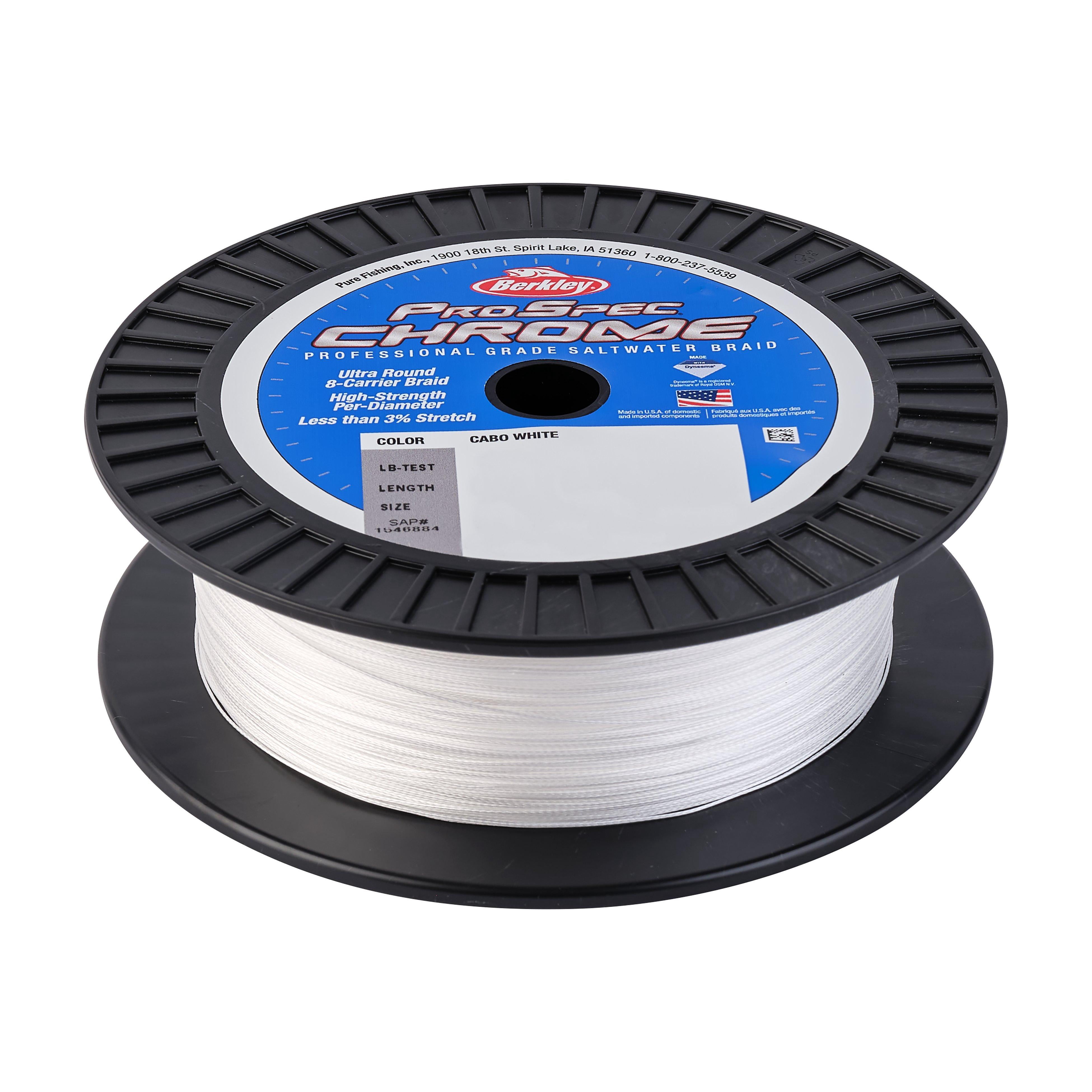 Berkley ProSpec® Chrome Premium Saltwater Braid, Cabo White, 65lb | 29.4kg