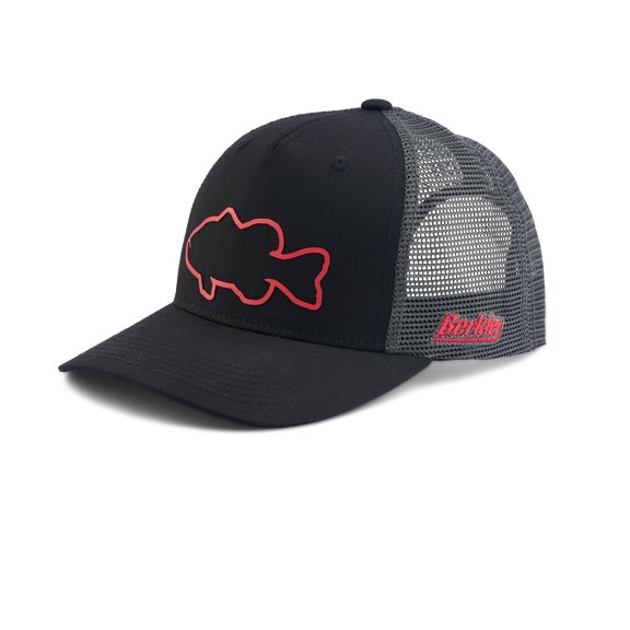 Berkley Profile Bass Trucker Hat, Black