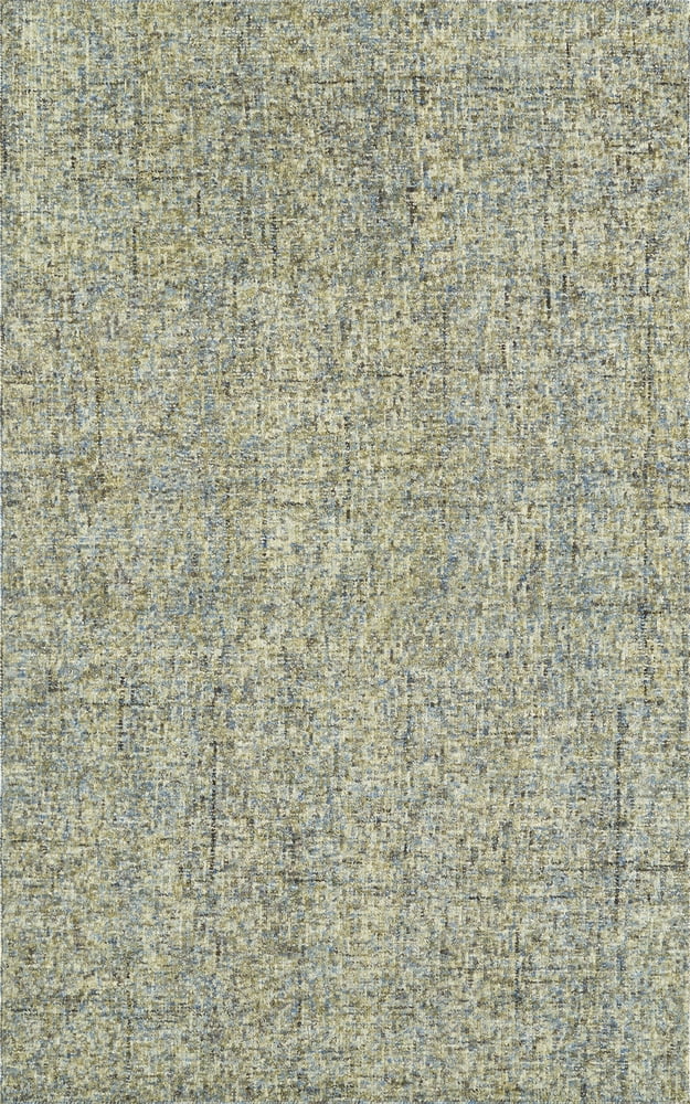 Chambray Elegance Hand-Tufted Wool Rug in Ivory and Light Blue, 9' x 13'