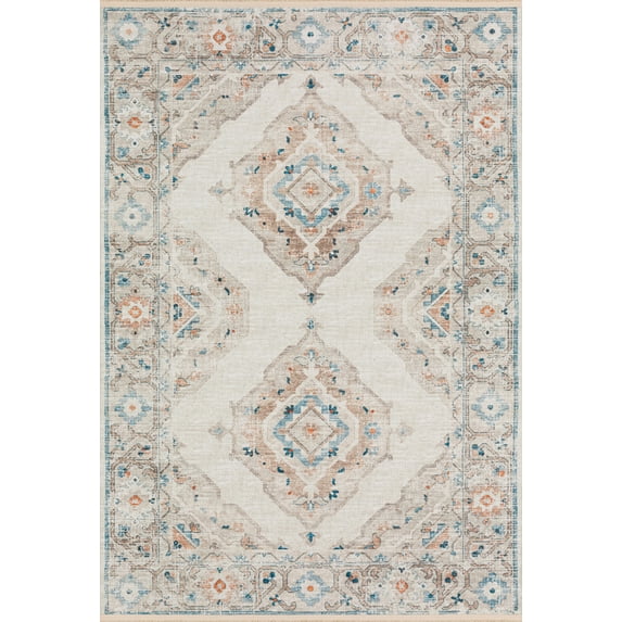 Berkley Roanoke Area Rug MB1 Ivory Blocks Diamond 2' x 3' Rectangle