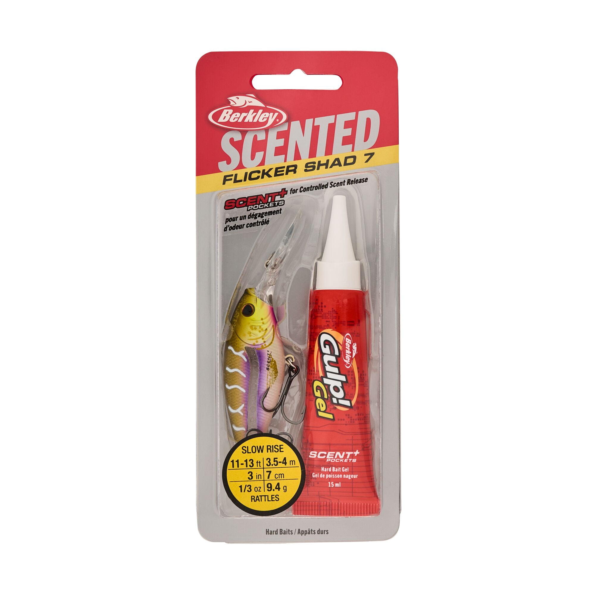 Berkley Scented Flicker Shad®, 2.75 in, Crankbaits, Purple Tiger (1-count)