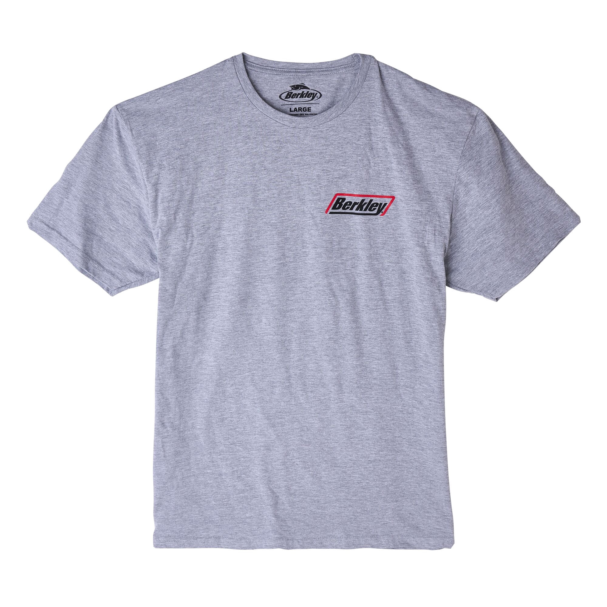 Berkley Short Sleeve Splitter T-Shirt, Heather Grey, Size XXL