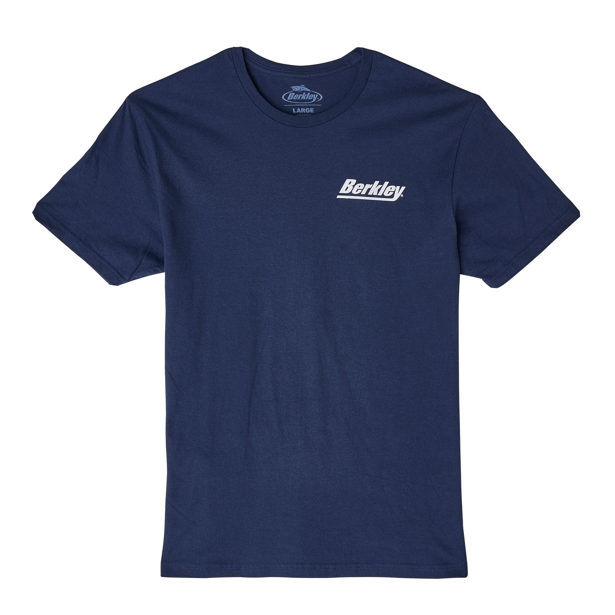 Berkley Short Sleeve Striper T-Shirt, Navy, Size M