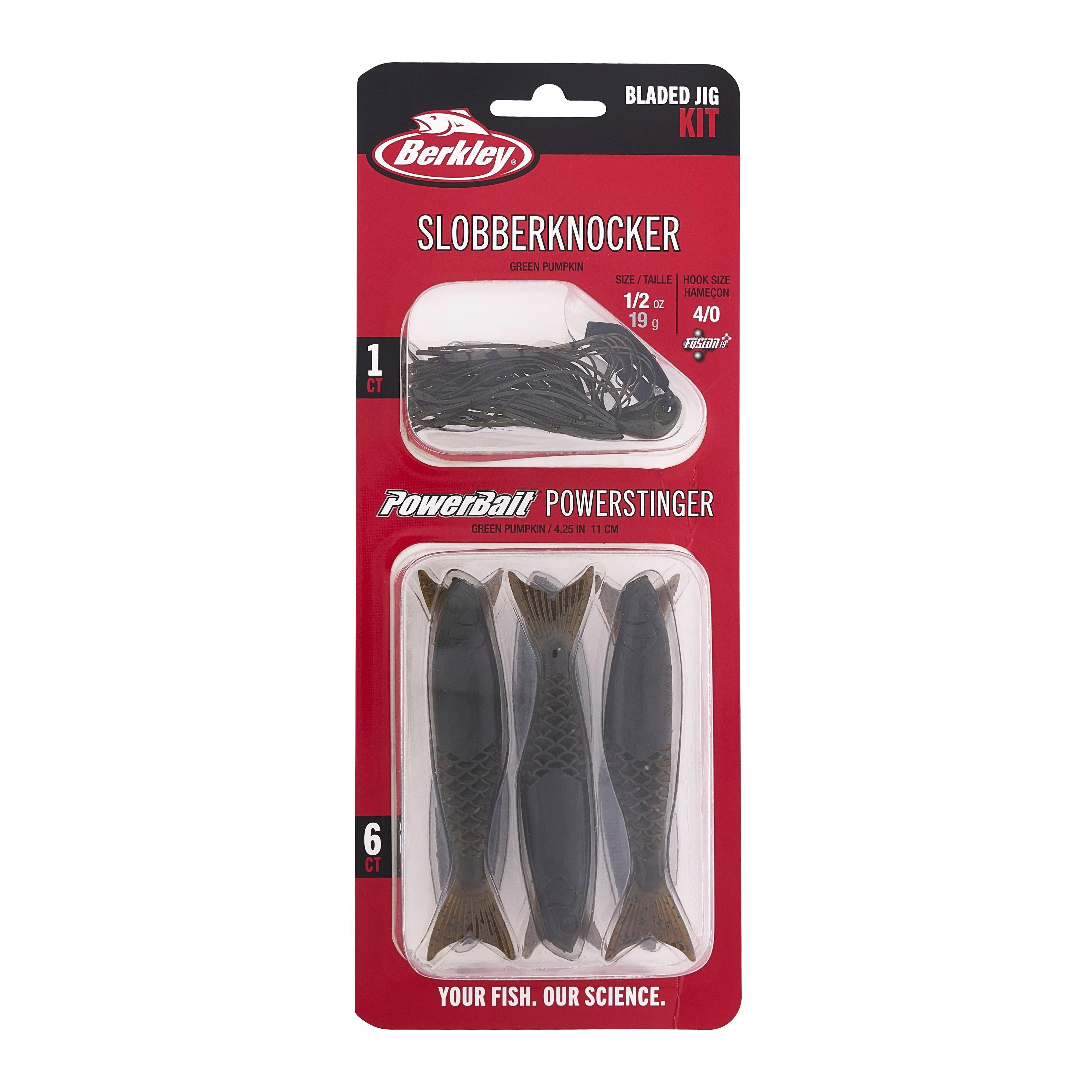 Berkley Slobberknocker and PowerStinger Kit, 1/2 oz, Green Pumpkin