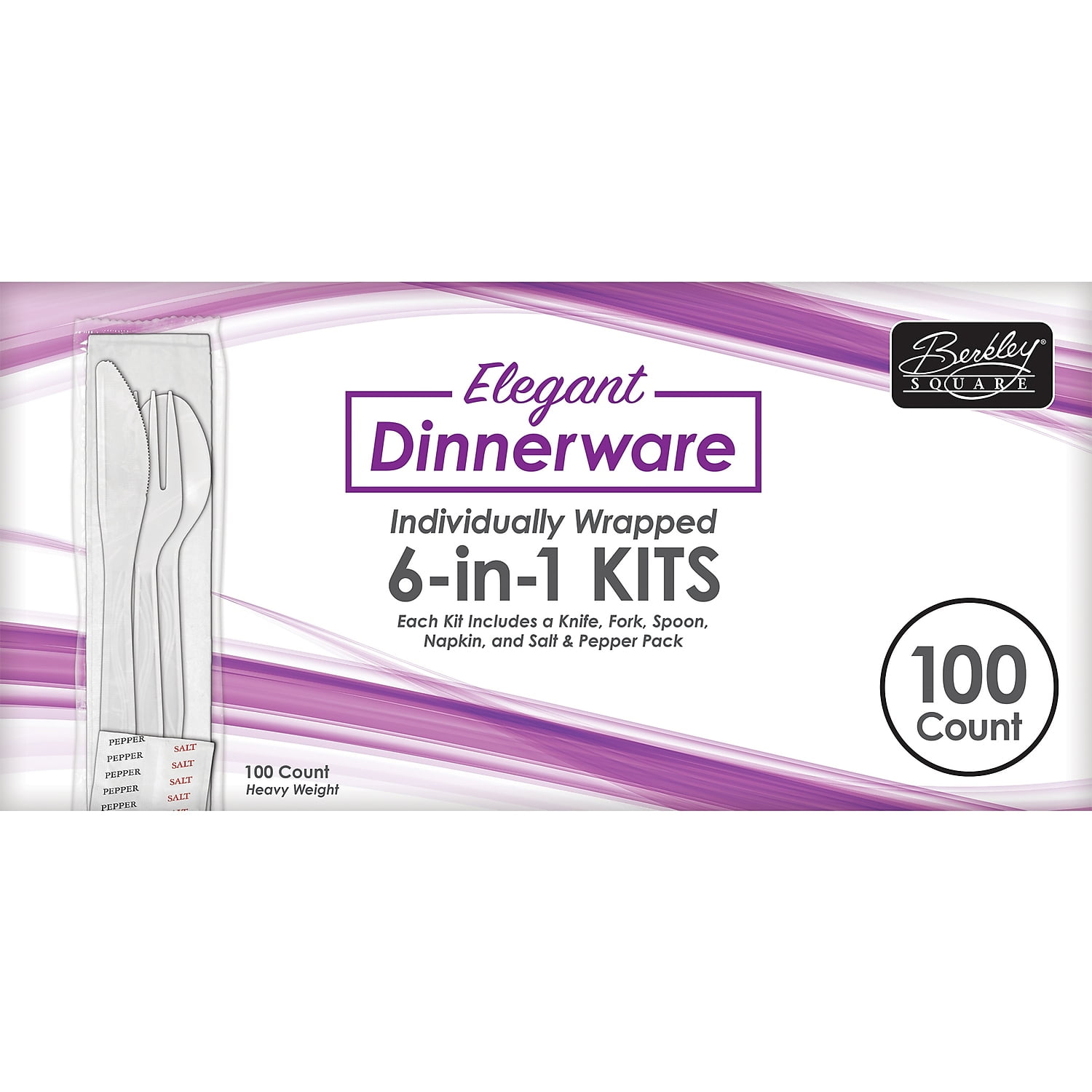 Berkley Square Elegant Dinnerware Heavyweight Cutlery Kit, Individually