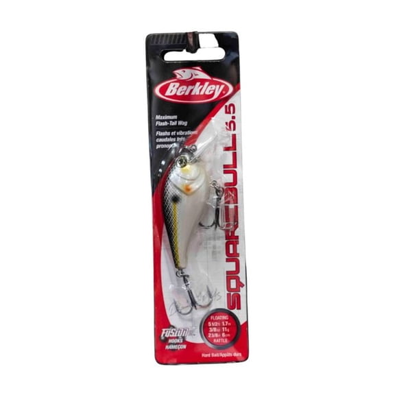 Berkley SquareBull Fishing Lure, Chameleon Pearl, 3/8 oz