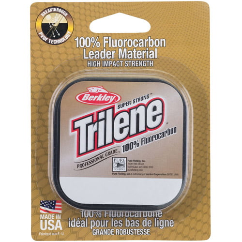 Berkley Trilene® 100% Fluoro Leader Material, Clear, 10-Pound Fishing Line