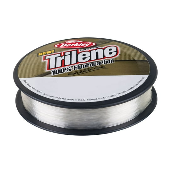 Berkley Trilene® 100% Fluorocarbon Fishing Line, Clear, 10 lb Test Strength, 110 yd