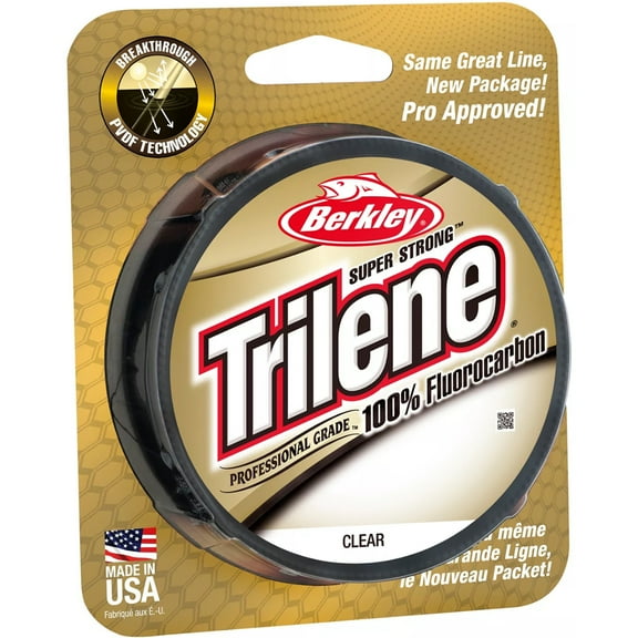 Berkley Trilene® 100% Fluorocarbon Fishing Line, Clear, 25 lb Test Strength, 200 yd