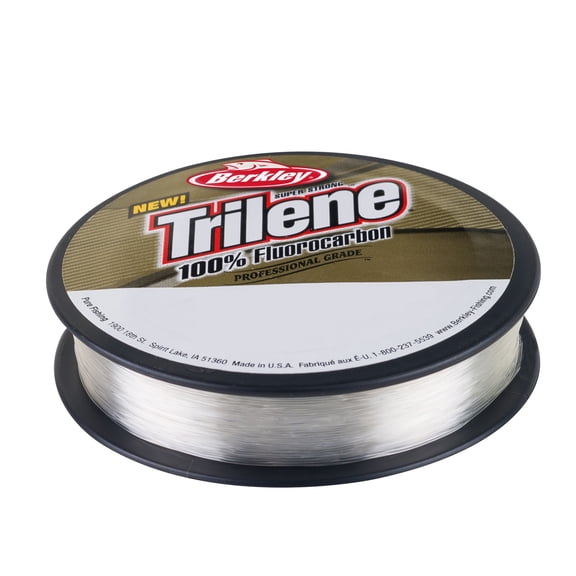 Berkley Trilene® 100% Fluorocarbon Fishing Line, Clear, 6 lb Test Strength, 110 yd