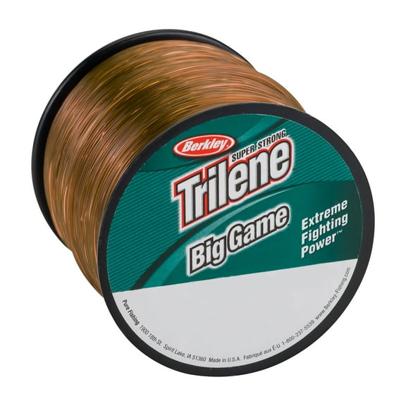 Berkley Trilene Big Game Monofilament Fishing Line, Coastal Brown, 12 lb Test Strength, 1175 yd