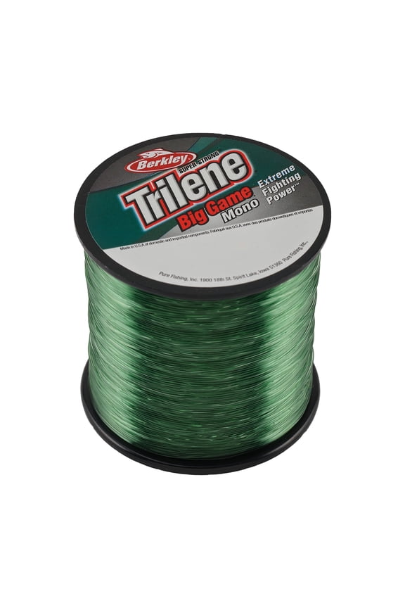 Trilene Big Game Monofilament Fishing Line, Green, 60 lb Test Strength, 235 yd