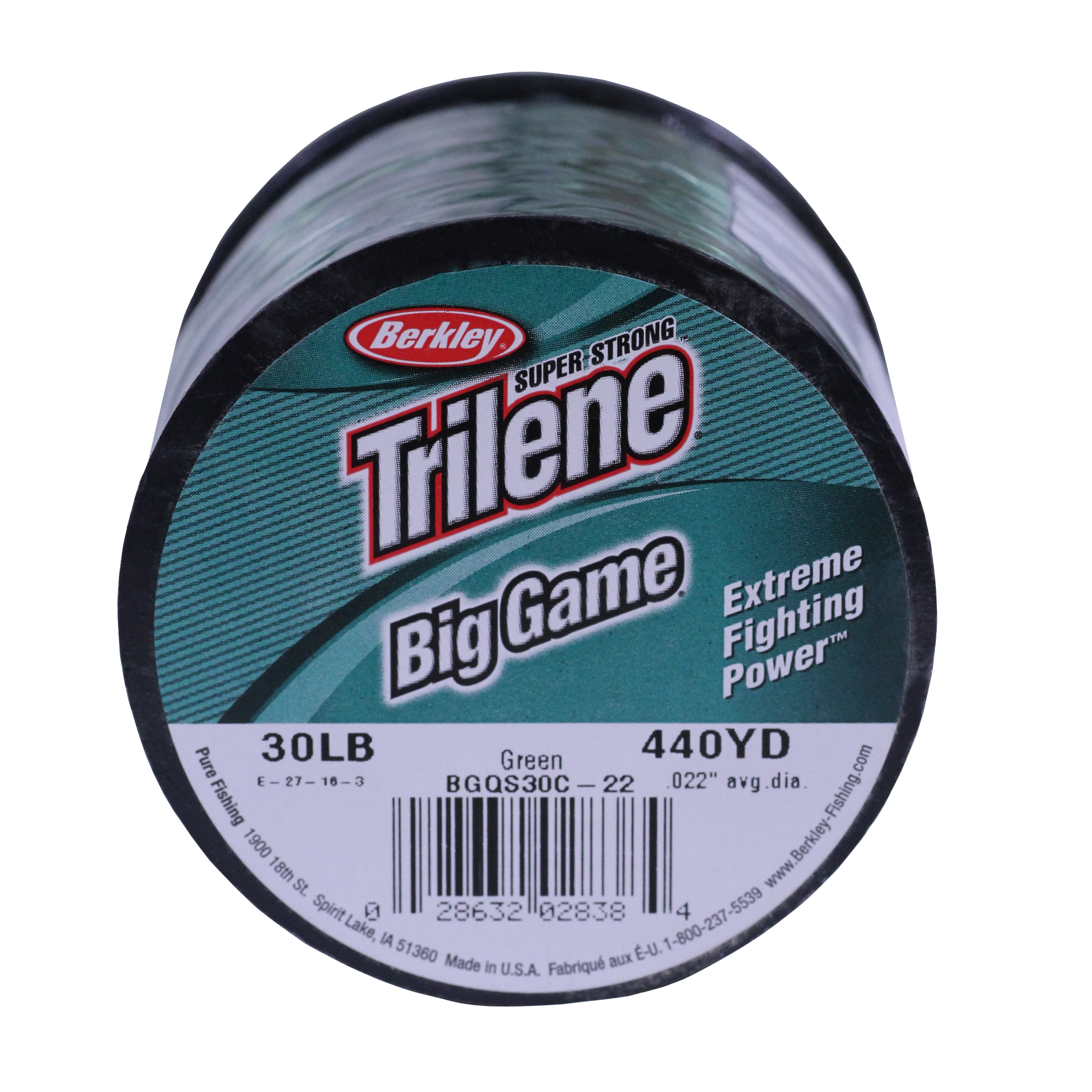 Berkley Trilene Big Game Monofilament Fishing Line, Green, 30 lb Test Strength, 440 yd