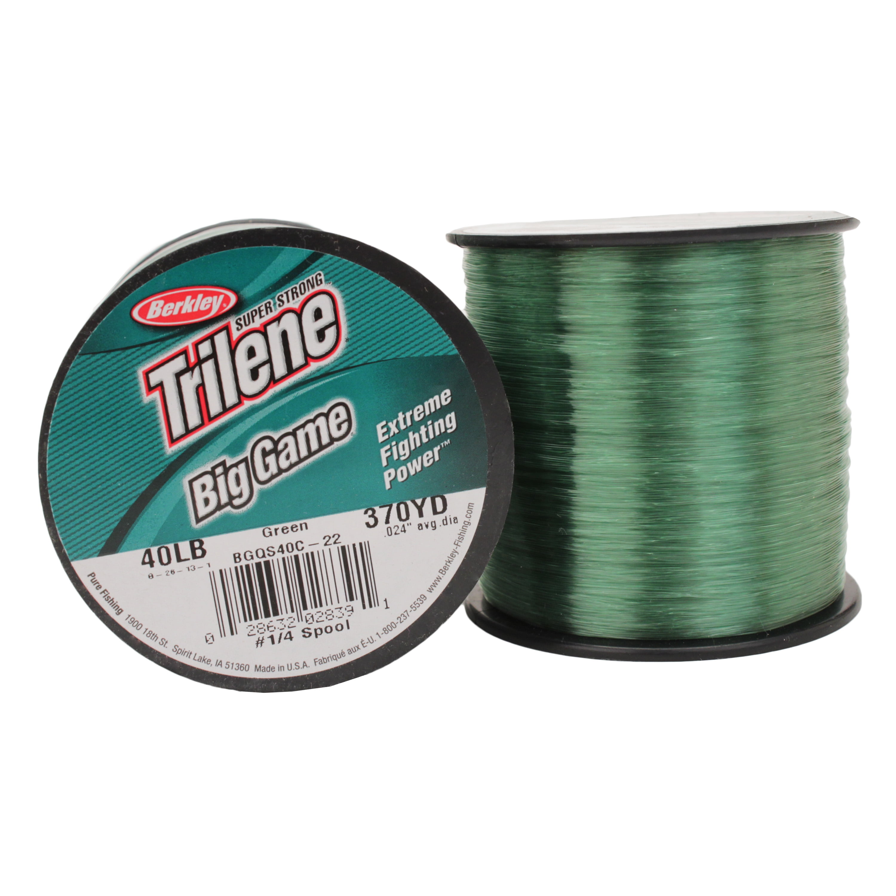 Berkley Trilene Big Game, Green, 40lb 18.1kg Monofilament Fishing Line