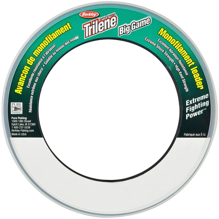 LEADER★LFM-30★TAPESPEED★CHECKER Berkley Trilene® Big Game™ Mono Leaders Fishing Line, Clear, 60 lb