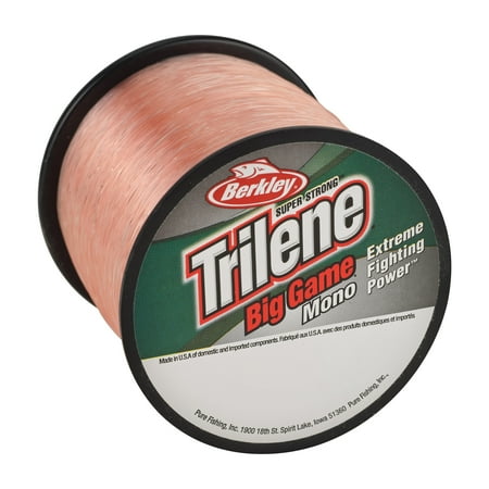 Berkley Trilene® Big Game™ Monofilament Fishing Line, Pink Coral, 20 lb Test Strength, 650 yd