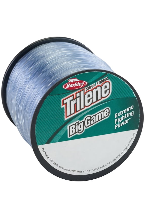 Trilene Big Game Monofilament Fishing Line, Steel Blue, 20 lb Test Strength, 650 yd