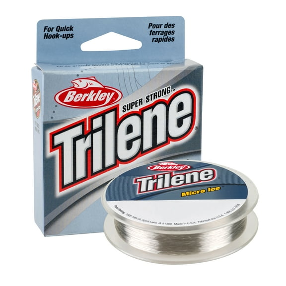 Berkley Trilene® Micro Ice® Monofilament Fishing Line, Clear Steel, 3 lb Test Strength, 110 yd