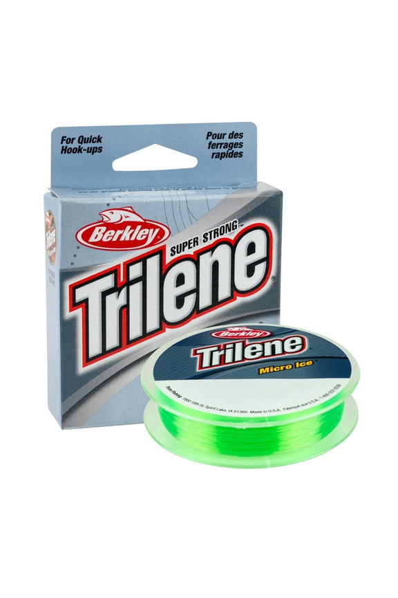 Trilene® Micro Ice® Monofilament Fishing Line, Solar, 3 lb Test Strength, 110 yd