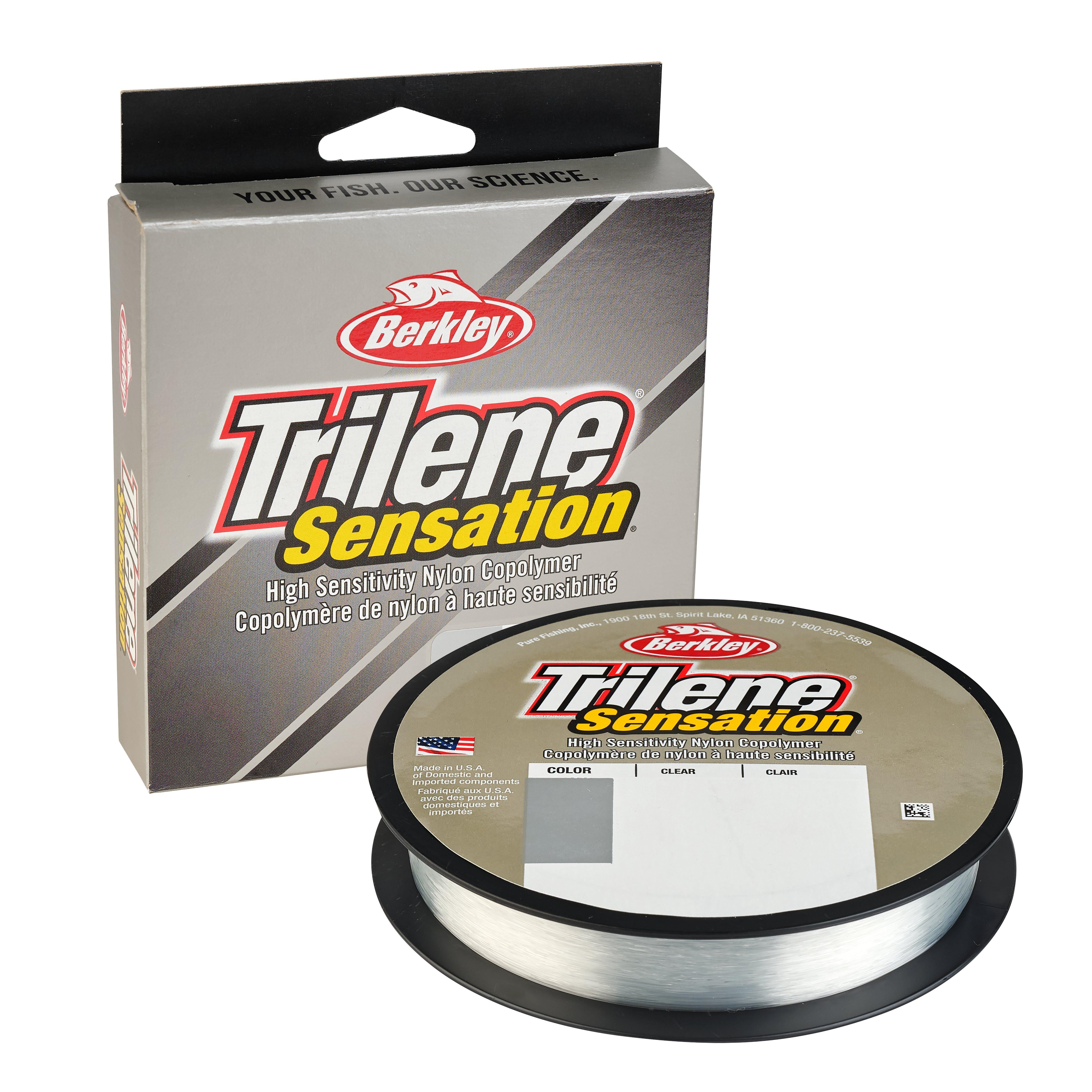 Berkley Trilene® Sensation® Monofilament Fishing Line, Clear, 17 lb Test Strength, 300 yd