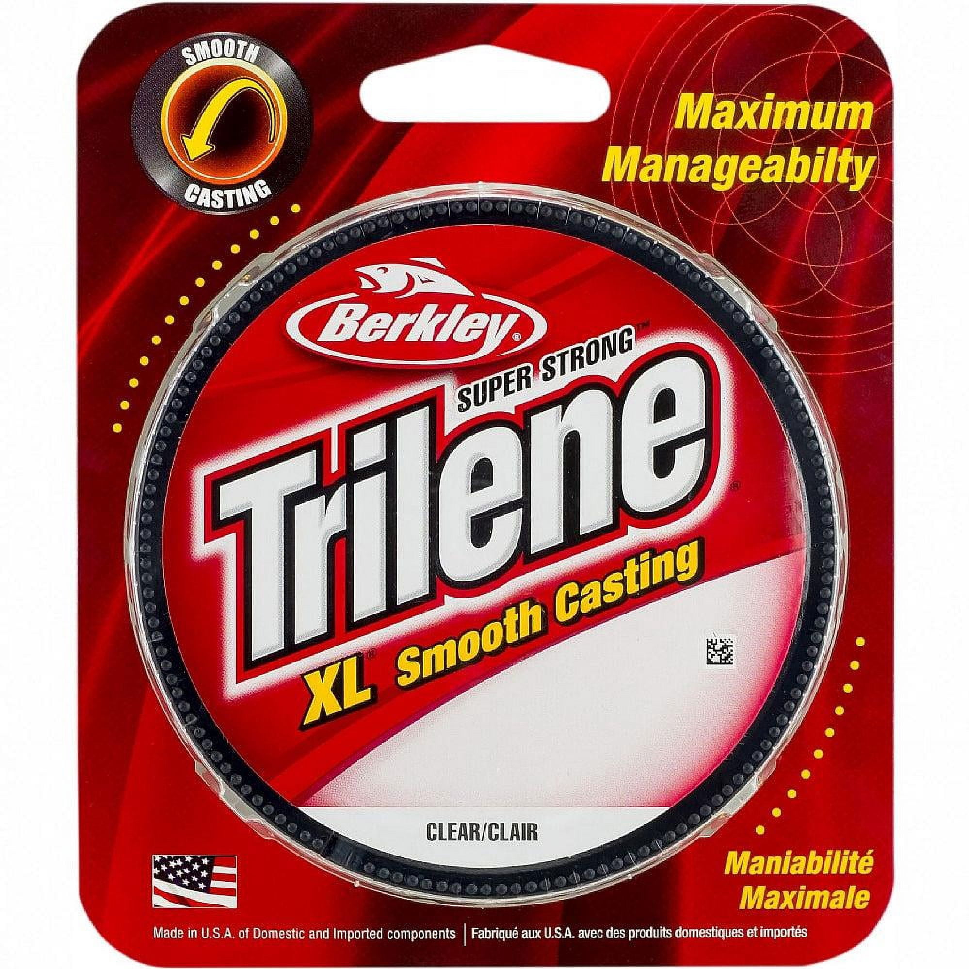 Berkley Trilene® XL® Monofilament Fishing Line, Low-Vis Green, 17 lb Test Strength, 1000 yd