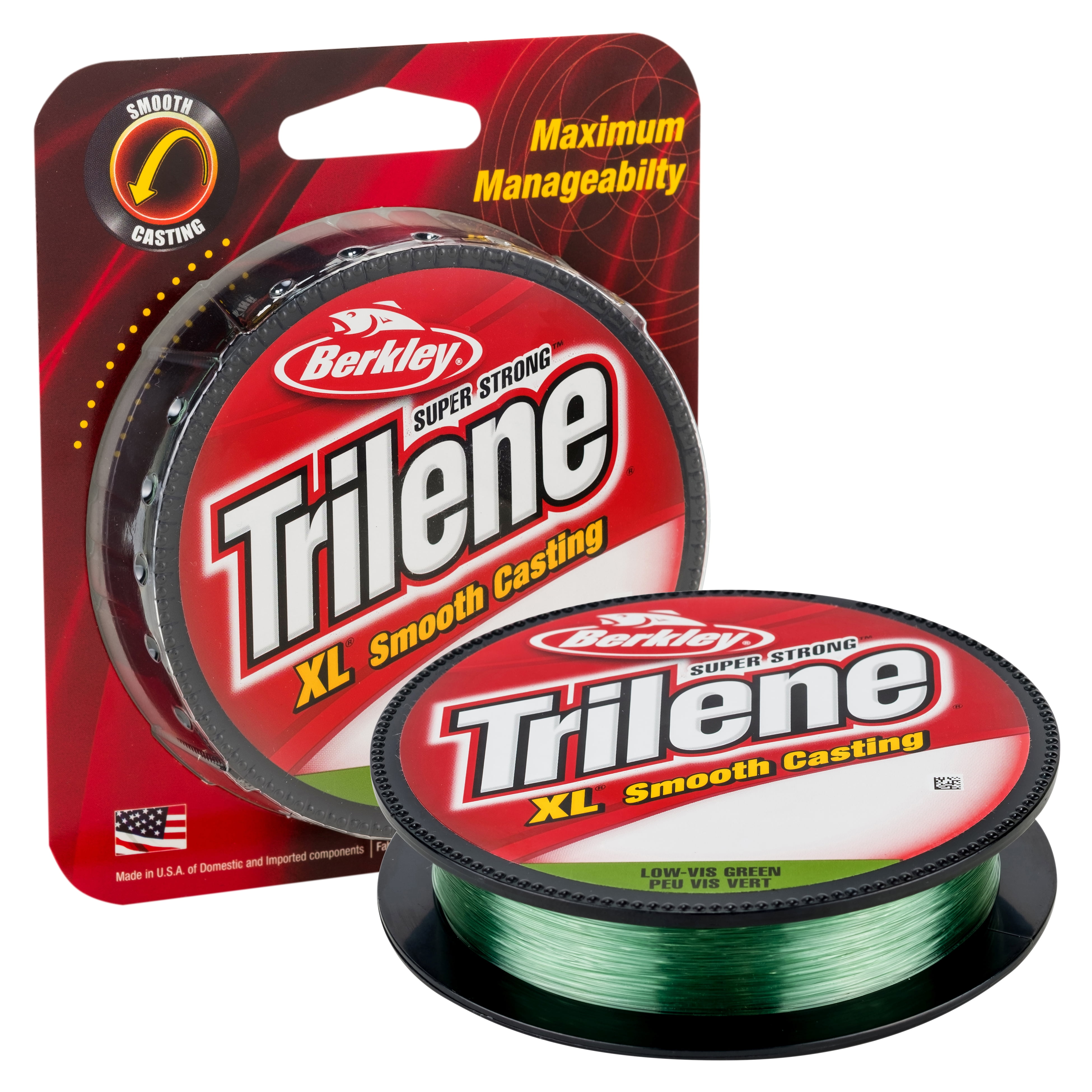 Berkley Trilene® XL® Monofilament Fishing Line, Low-Vis Green, 17