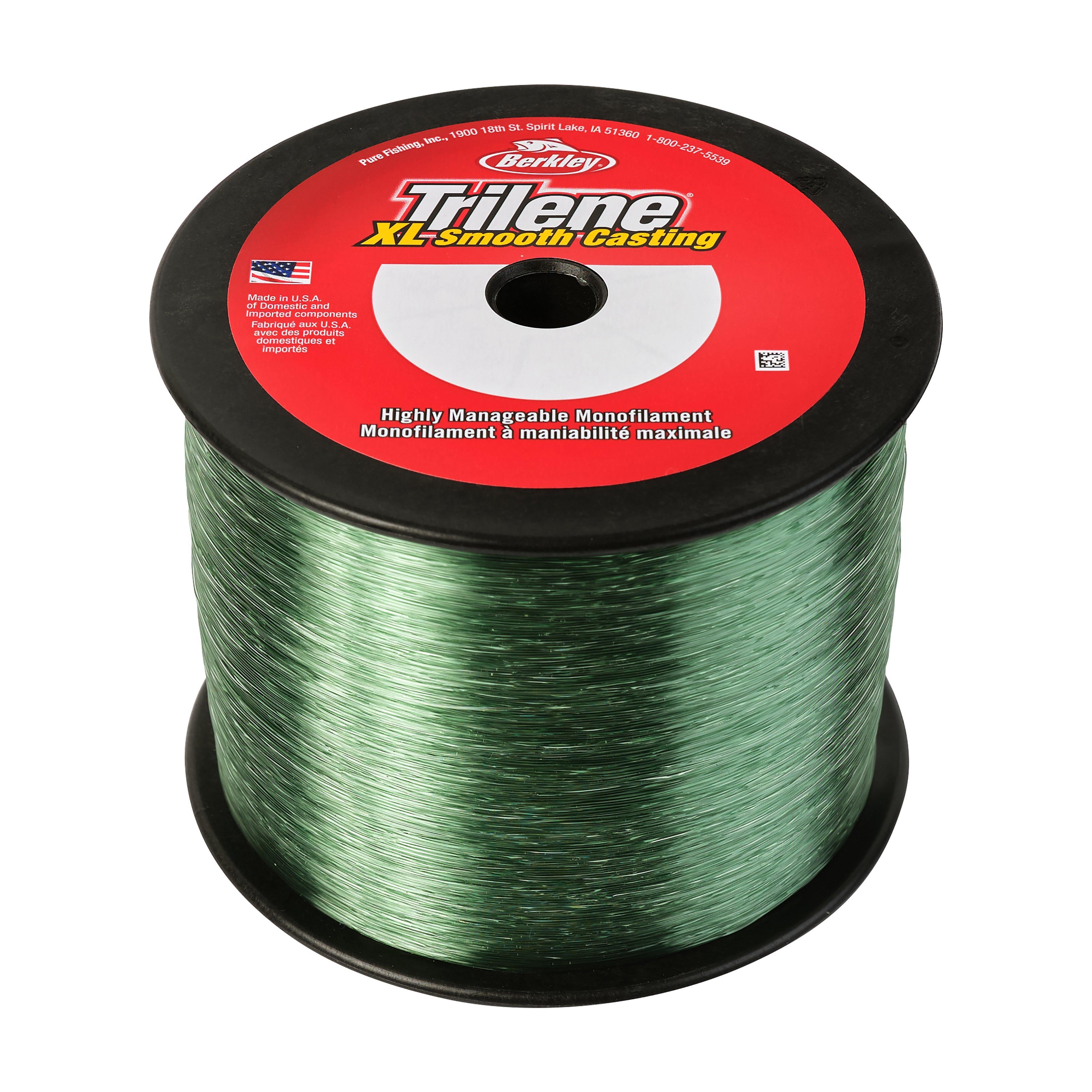 Berkley Trilene® XL® Monofilament Fishing Line, Low-Vis Green, 17 lb Test Strength, 3000 yd