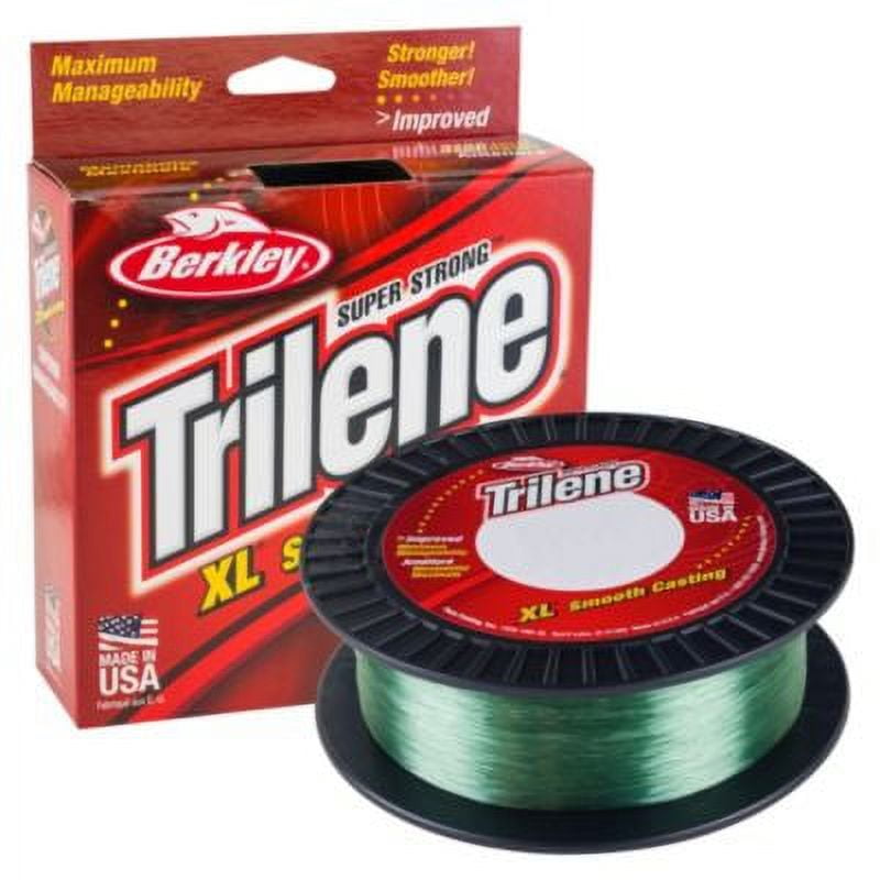 Berkley Trilene® XL® Monofilament Fishing Line, Low-Vis Green, 4 lb Test Strength, 1000 yd