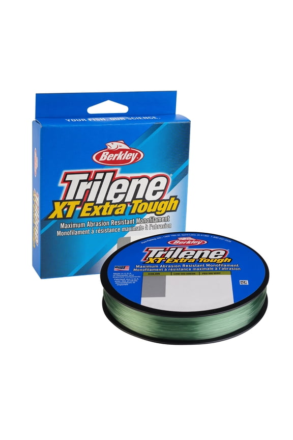 Trilene® XT® Monofilament Fishing Line, Low-Vis Green, 10 lb Test Strength, 300 yd