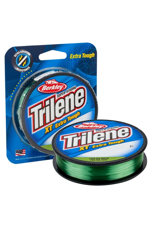 Trilene® XT® Monofilament Fishing Line, Low-Vis Green, 14 lb Test Strength, 300 yd