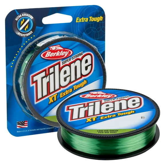 Berkley Trilene® XT® Monofilament Fishing Line, Low-Vis Green, 8 lb Test Strength, 330 yd