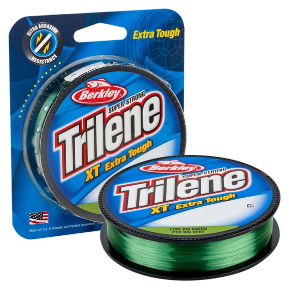Berkley Trilene® XT® Monofilament Fishing Line, Low-Vis Green, 8 lb Test Strength, 330 yd