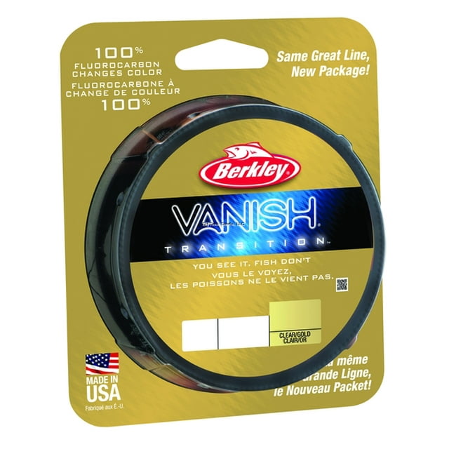 Berkley VNTFS12CG Vanish Transition Fluorocarbon Line 12lb 250yd Clear