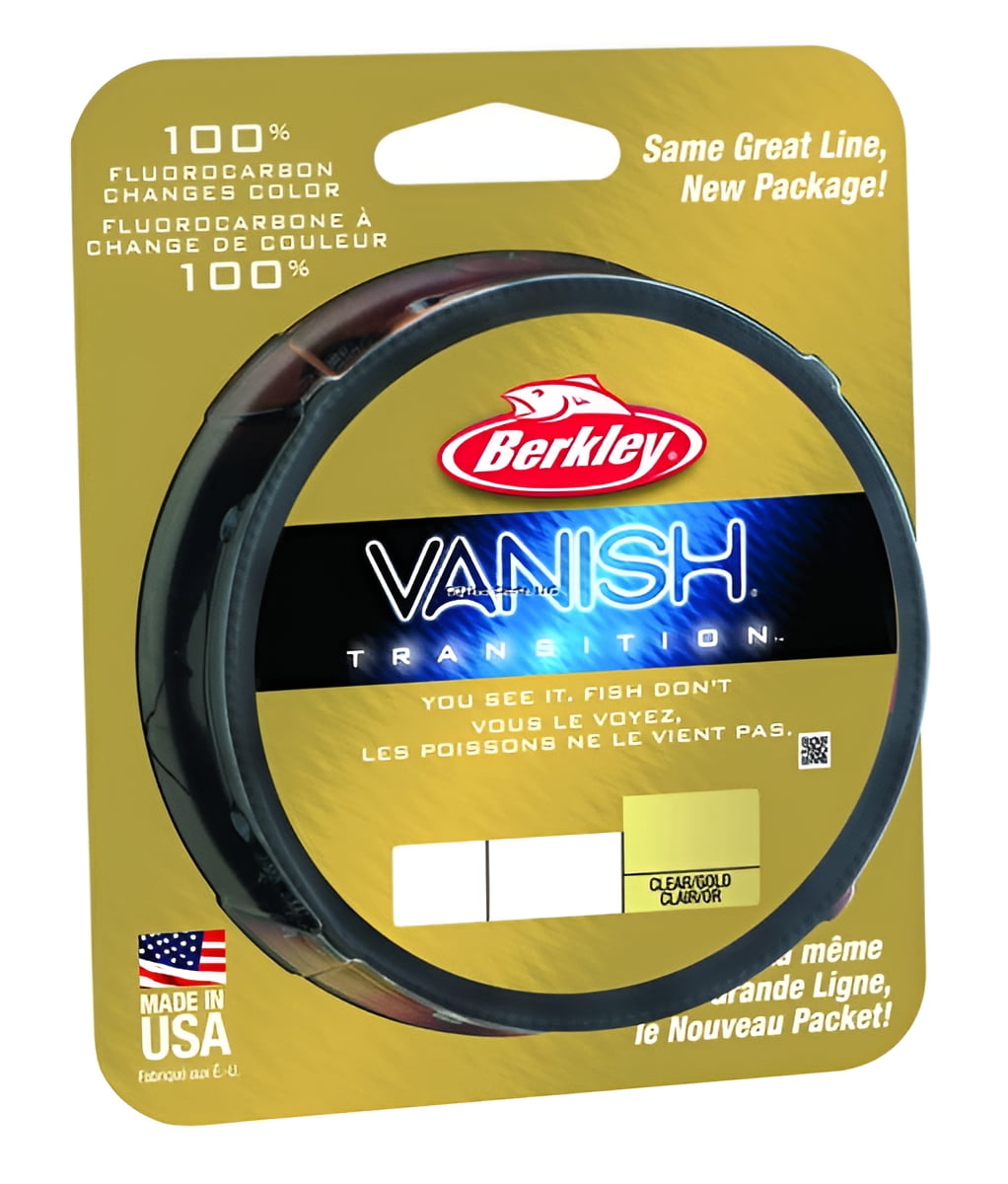 Berkley Vanish Transition Fluorocarbon Fishing Line 6lb 250yd Clear ...