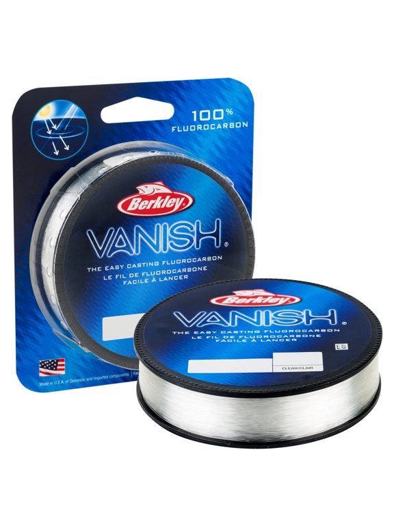 Vanish Fluorocarbon Fishing Line, Clear, 14 lb Test Strength, 250 yd
