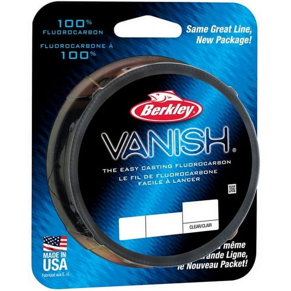 Berkley Vanish® Fluorocarbon Fishing Line, Clear, 17 lb Test Strength, 250 yd