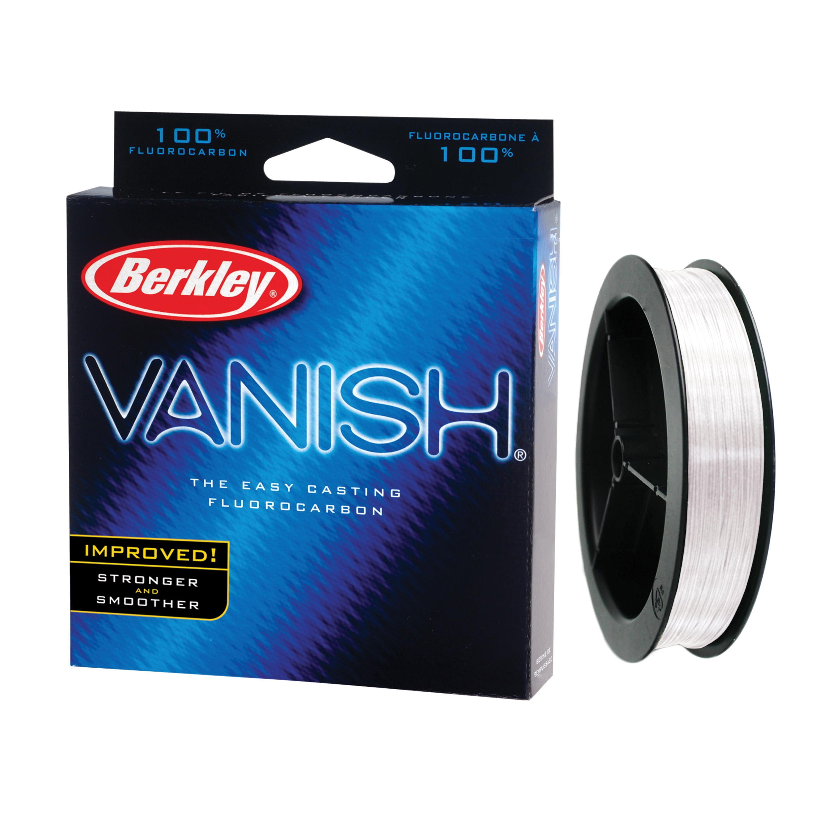 Berkley Vanish® Leader Material Coil Fluorocarbon Fishing Line, Clear, 50 lb Test Strength, 30 yd