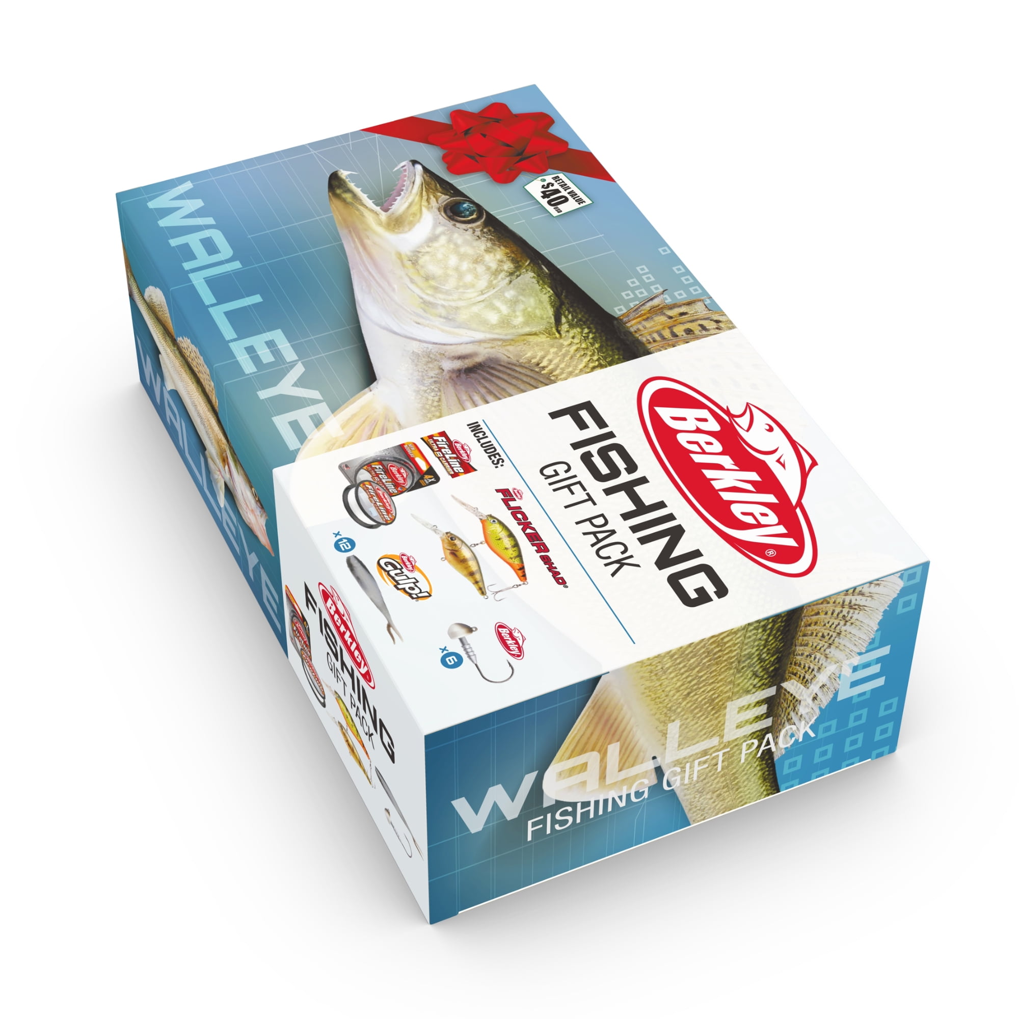 Berkley® Walleye Fishing Gift Pack, Multi Lures, Ultra 8 Carrier Line