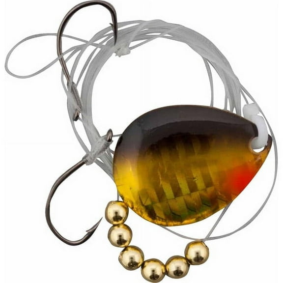 Berkley Walleye Mono Rig, Black Gold Colorado Blade, 4