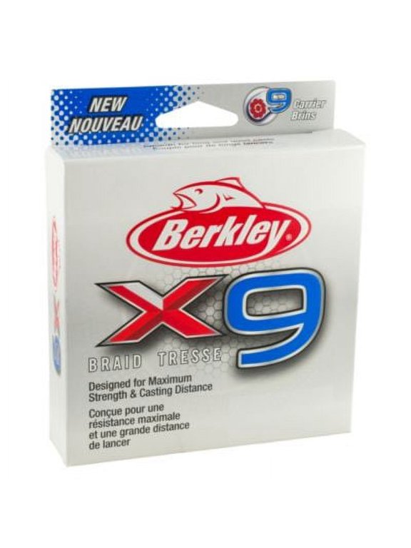 x9 Braid Fishing Line, Crystal, 50 lb Test Strength, 2188 yd